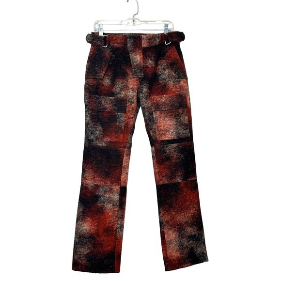 MISBHV red rust wool blend tactical moto pants size small